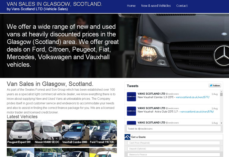used vans scotland